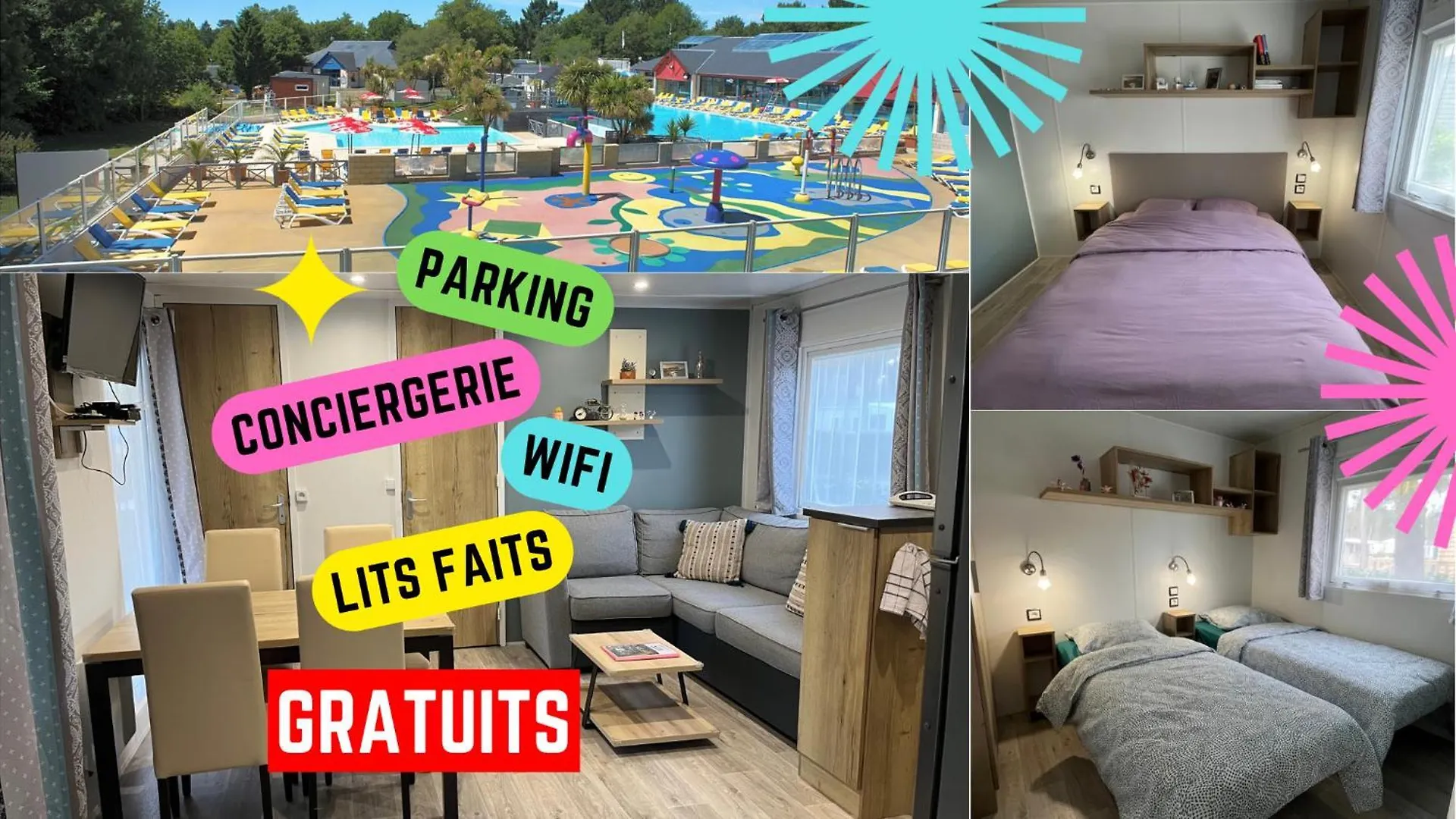 Domaine De Kerlann - Mobilhome Refait A Neuf- 40M2 - Service De Conciergerie Et Lits Faits Offerts Pont-Aven